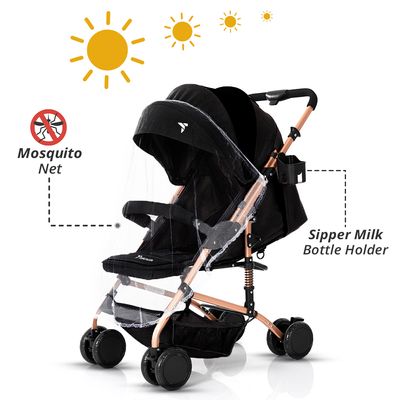 Teknum Reversible Trip Stroller Black